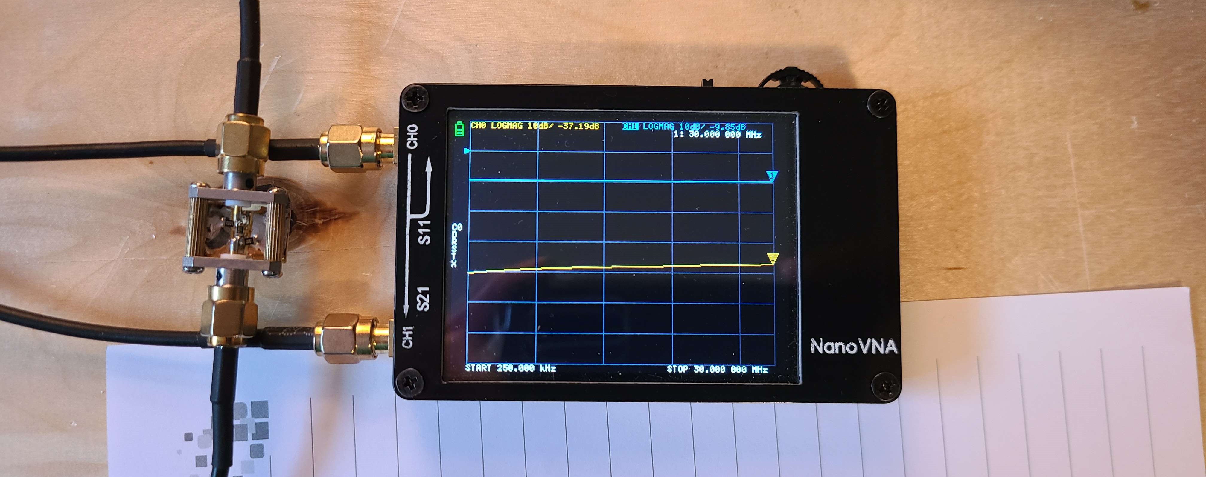 10dB attenuator VNA test