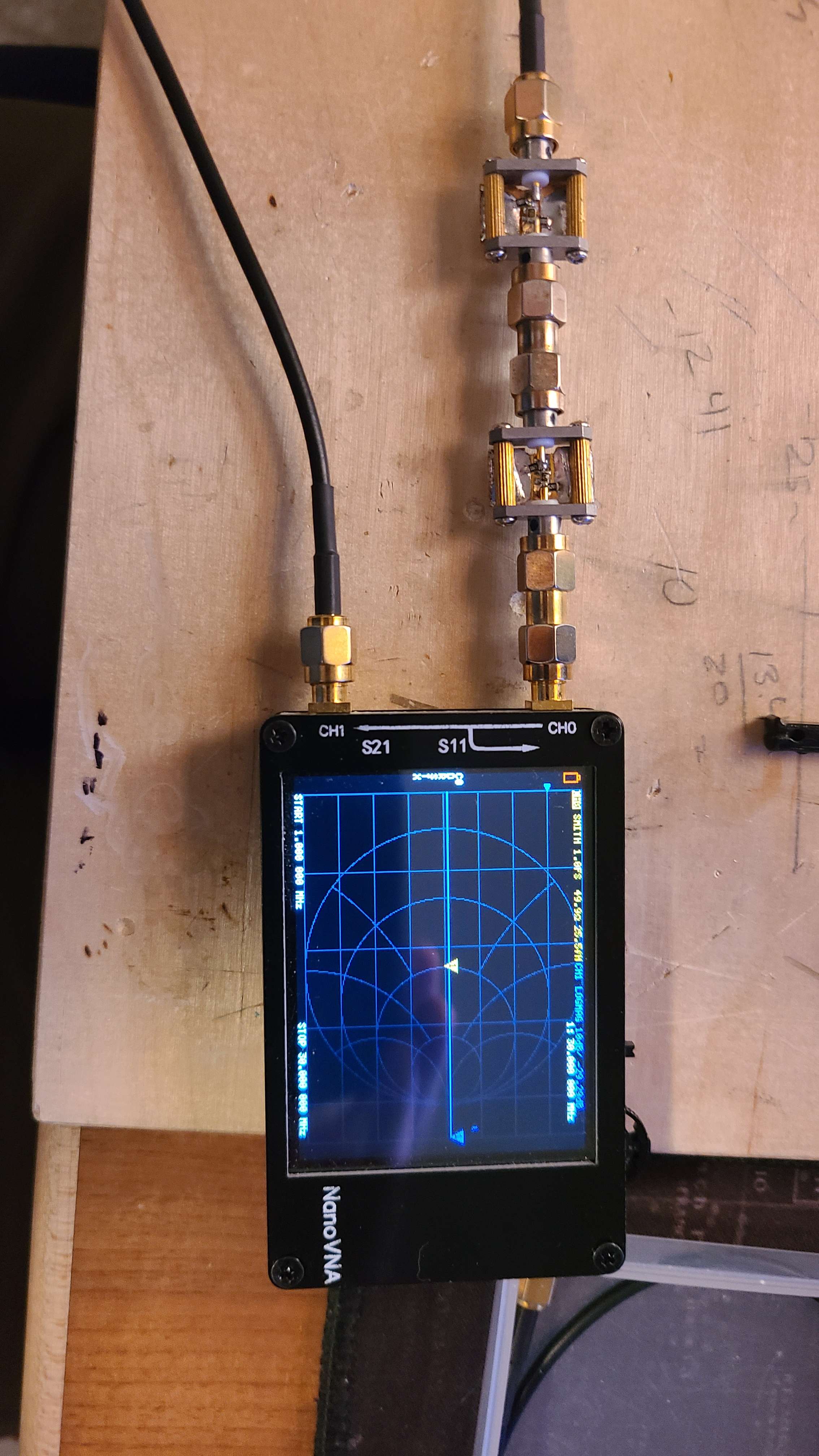 Both attenuators VNA test