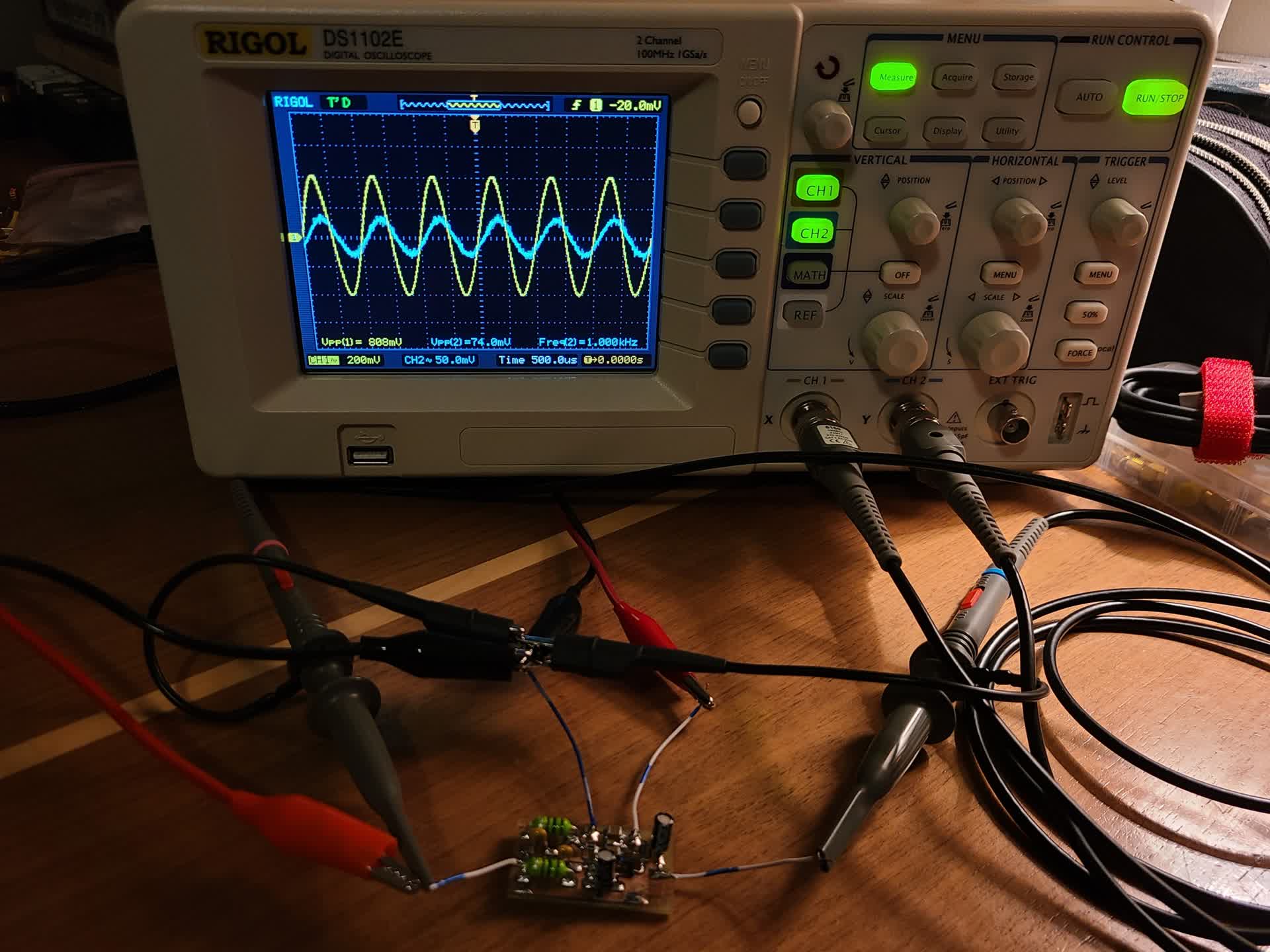 Oscilloscope measurement
