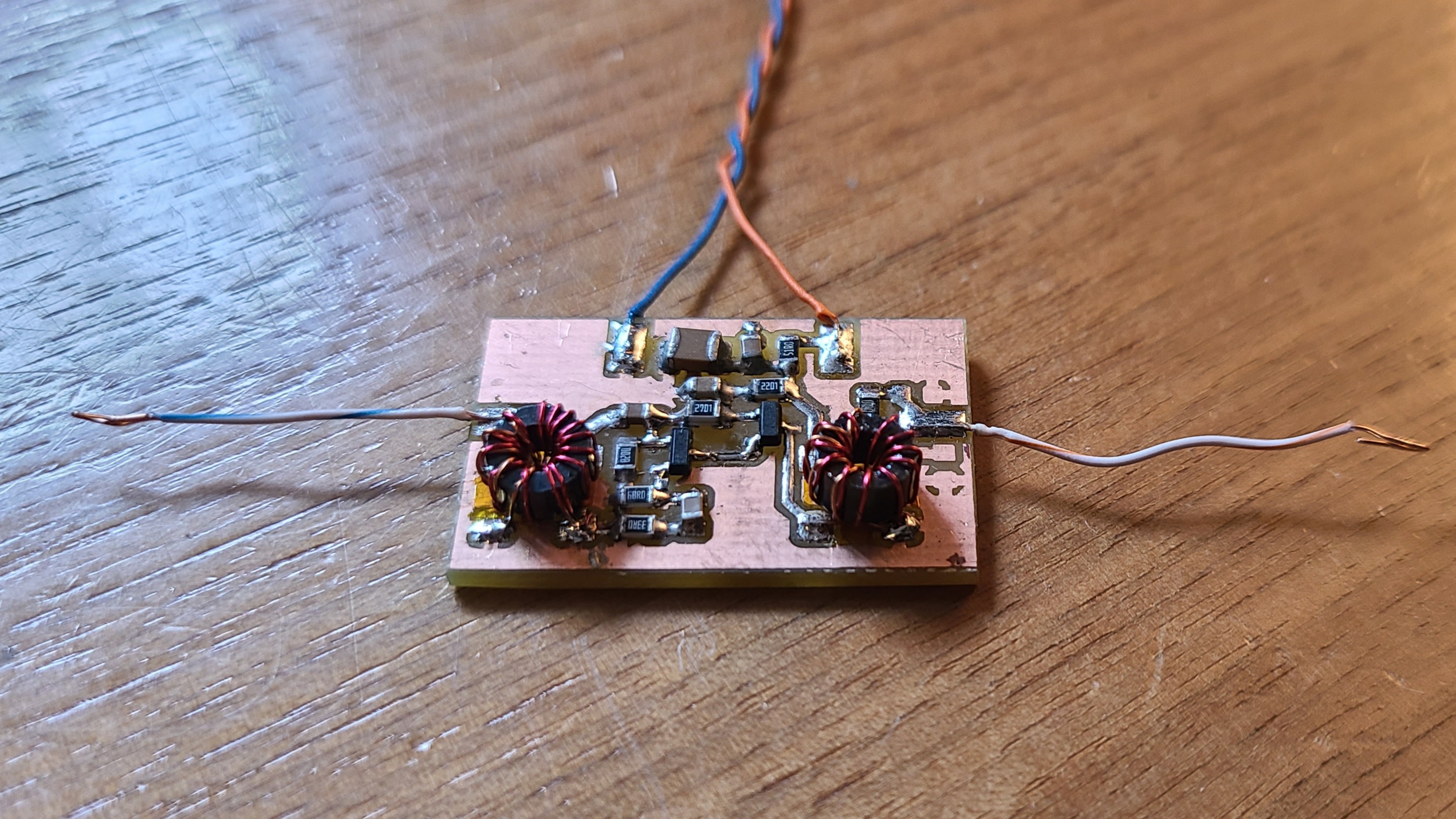 The assembled amplifier