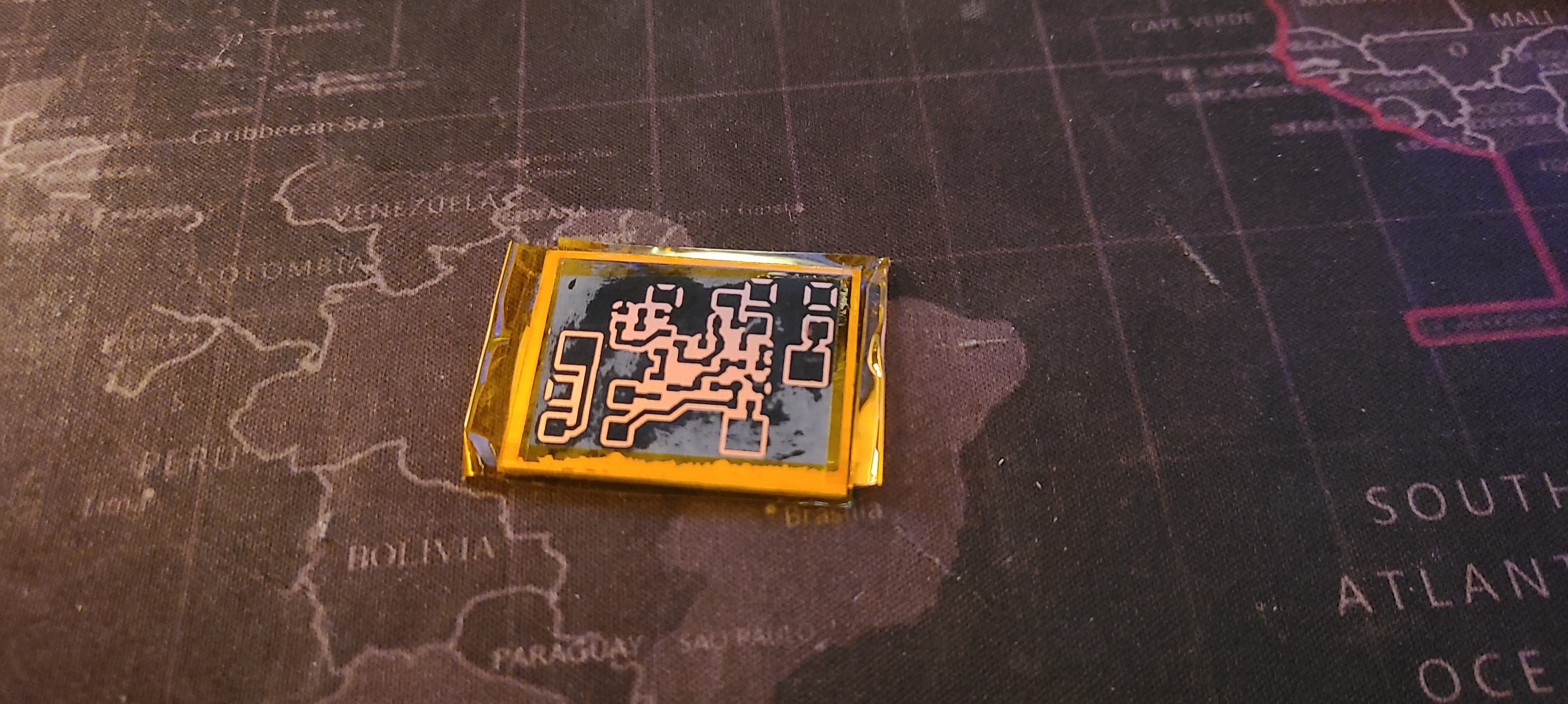 Toner transfer onto copper clad board