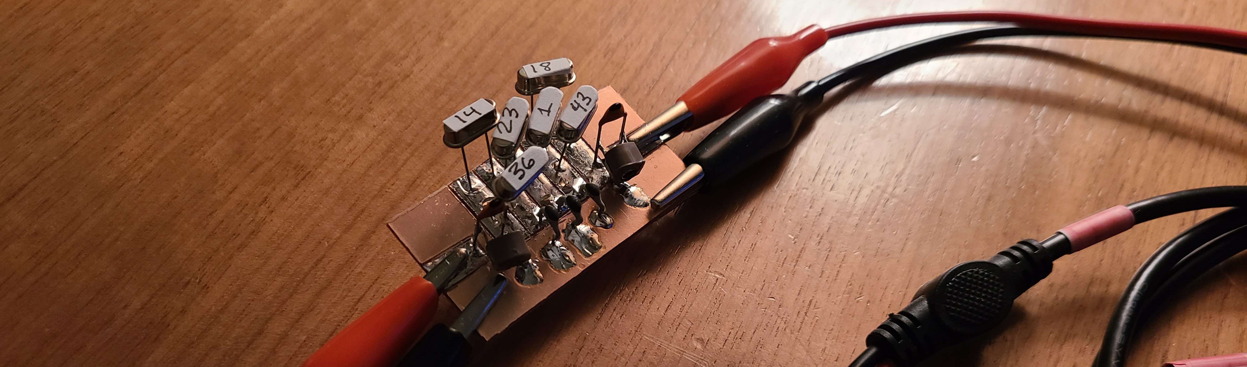 QER Filter Connected to VNA