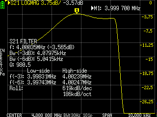 QER Filter Response (with data)