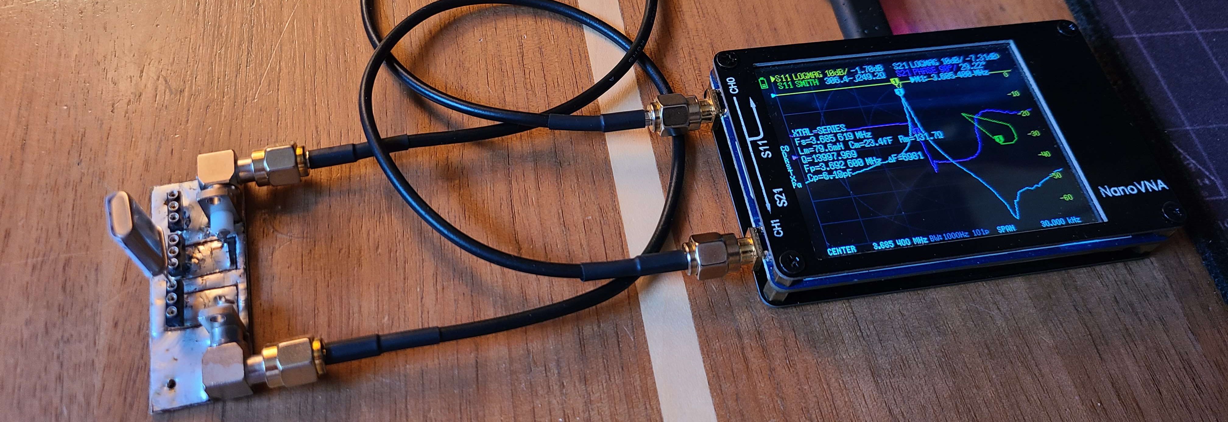 Test Fixture with NanoVNA