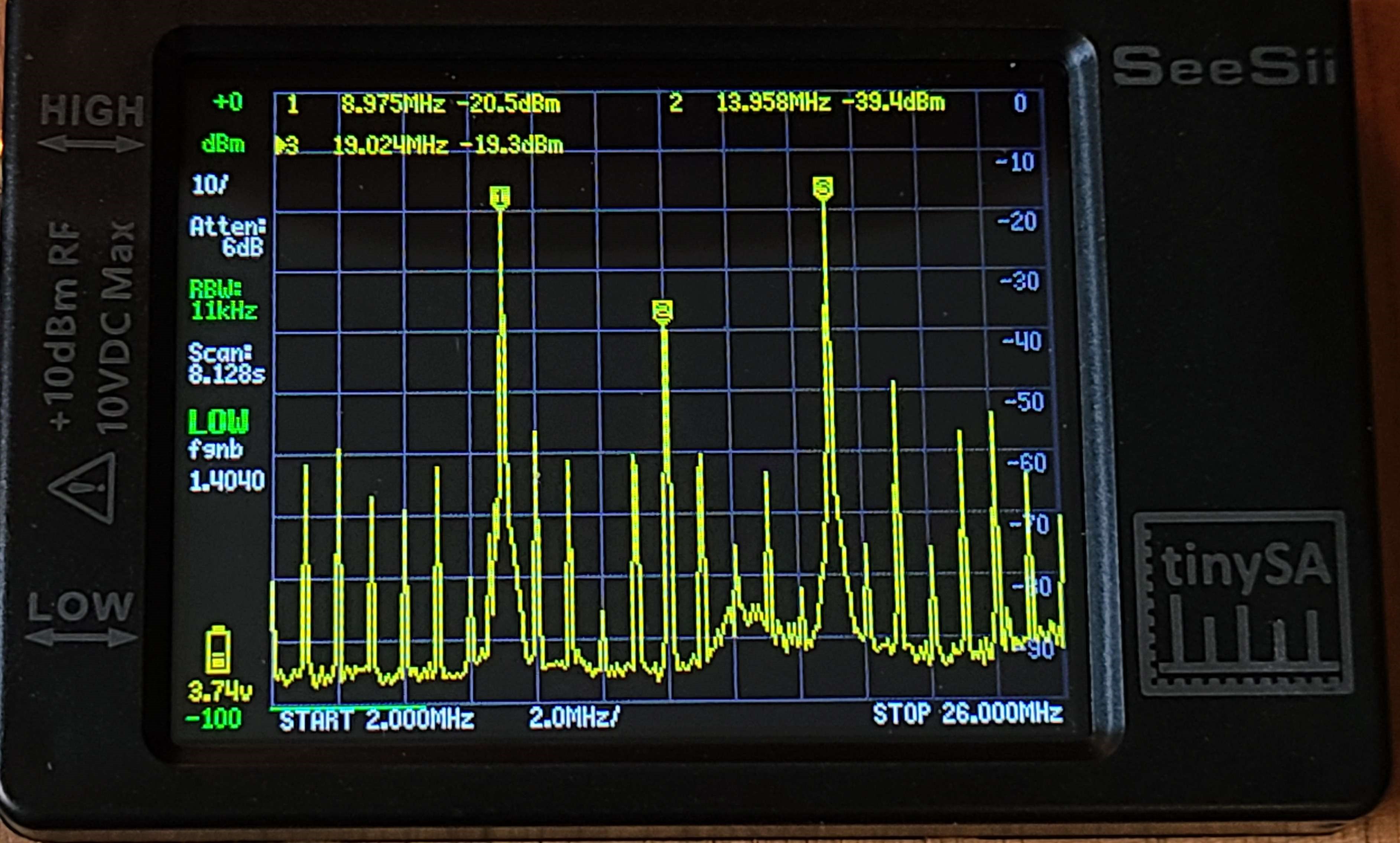 TinySA spectrum