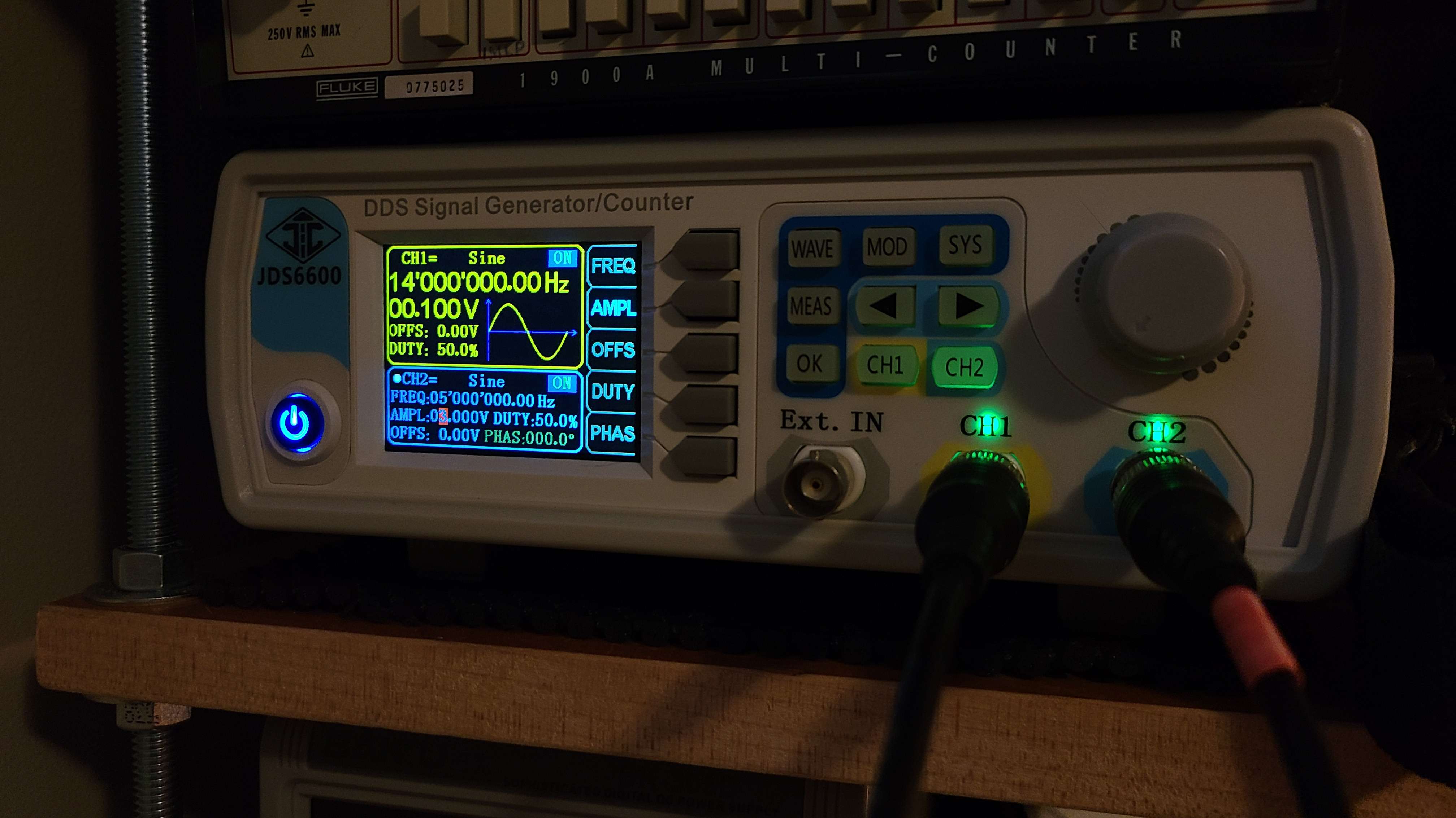 Function Generator Settings