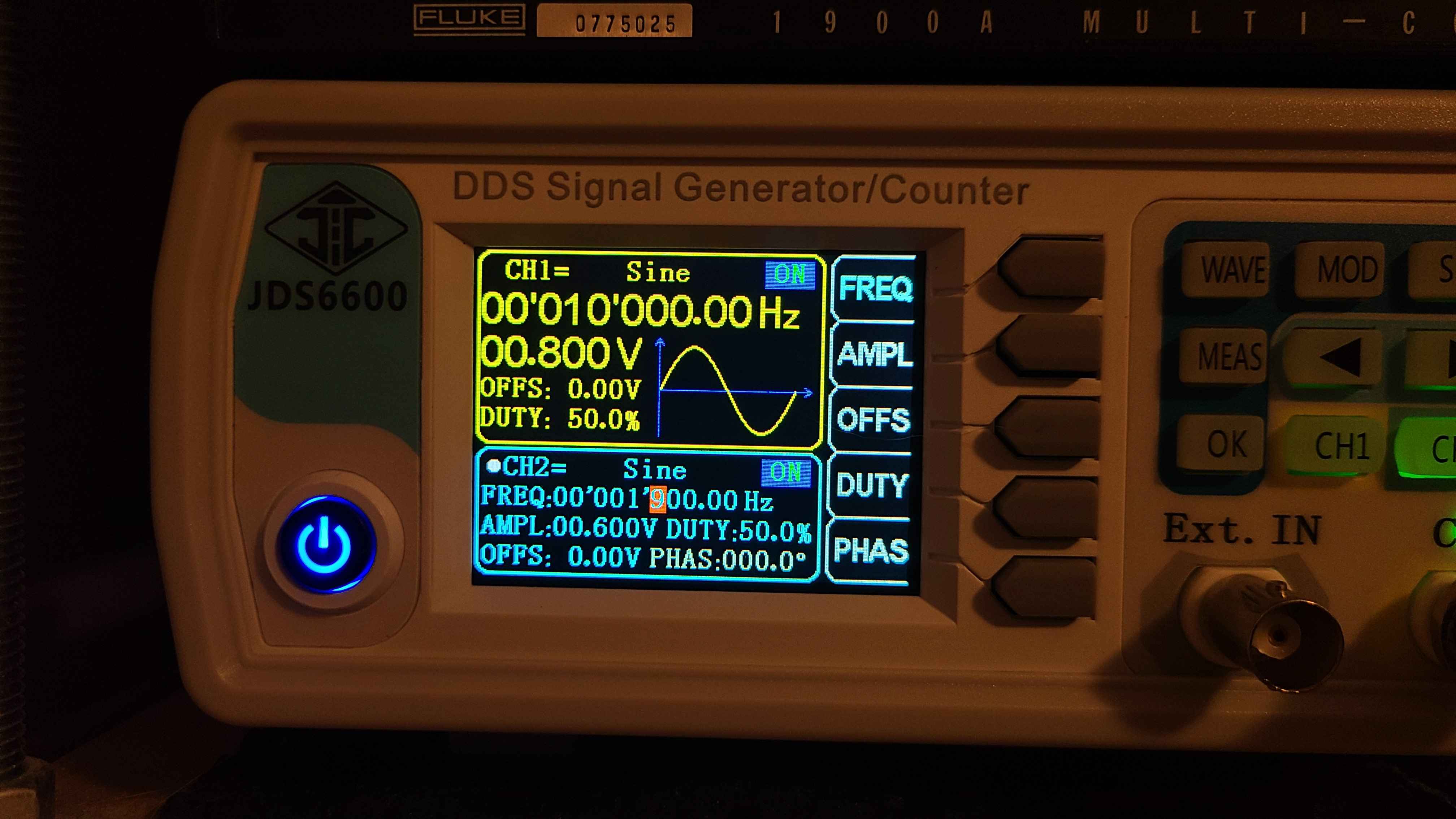 Function Gen. Settings