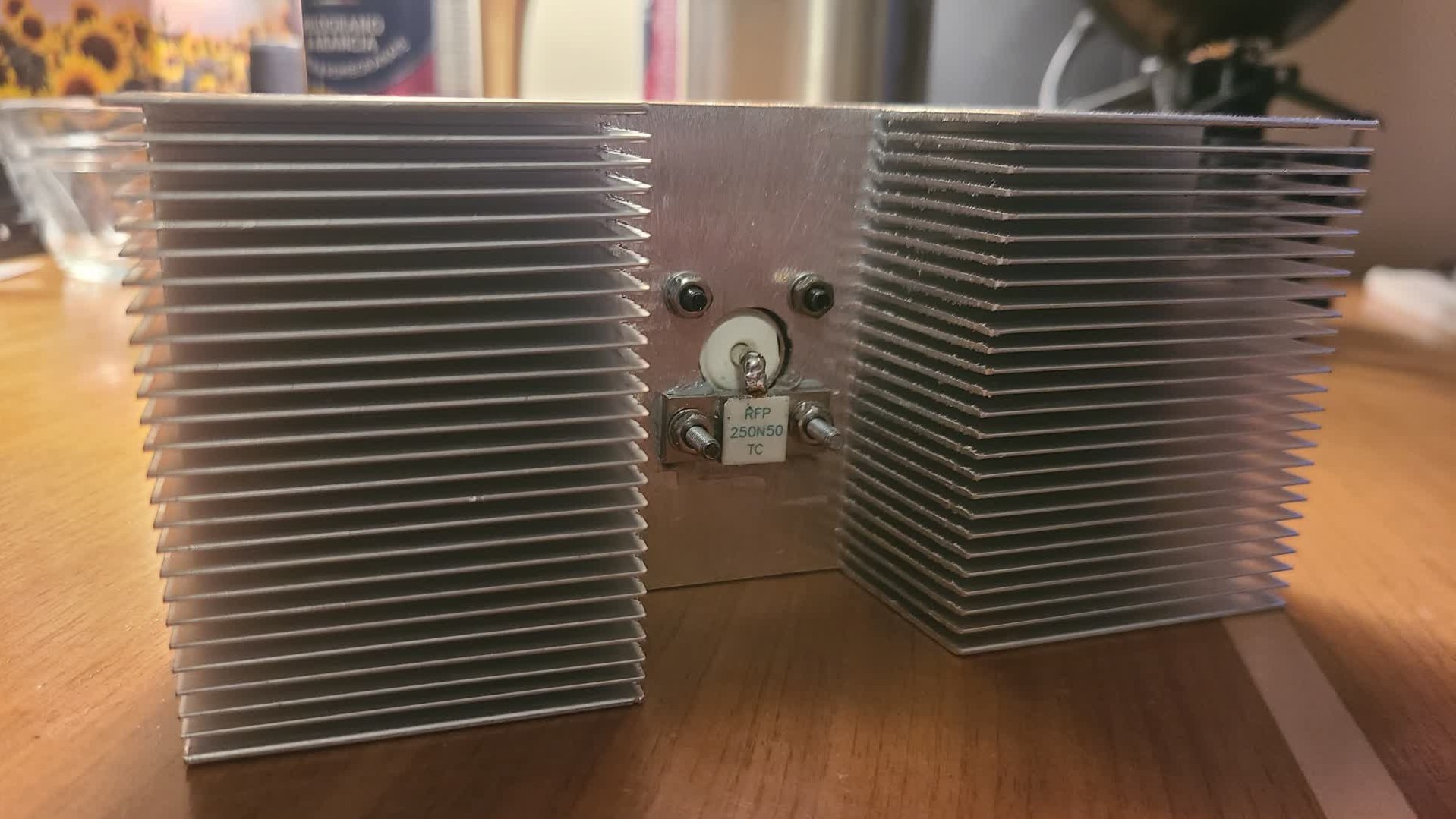 Resistor mounted on the front