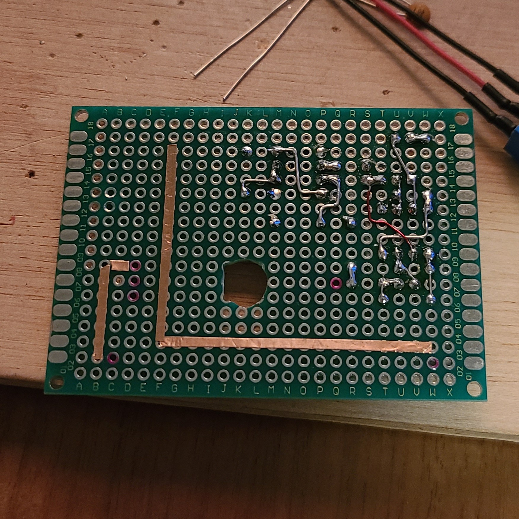 Circuit board back