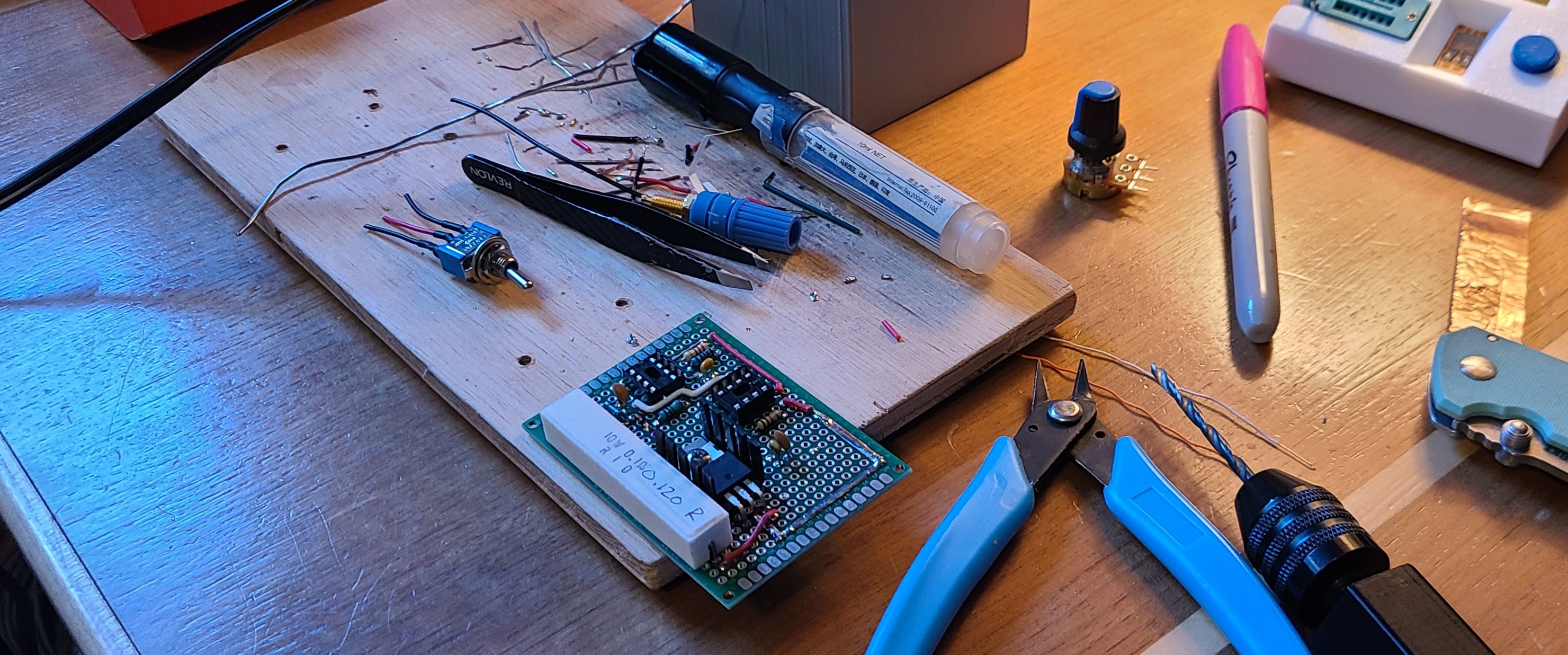 Soldering on major components