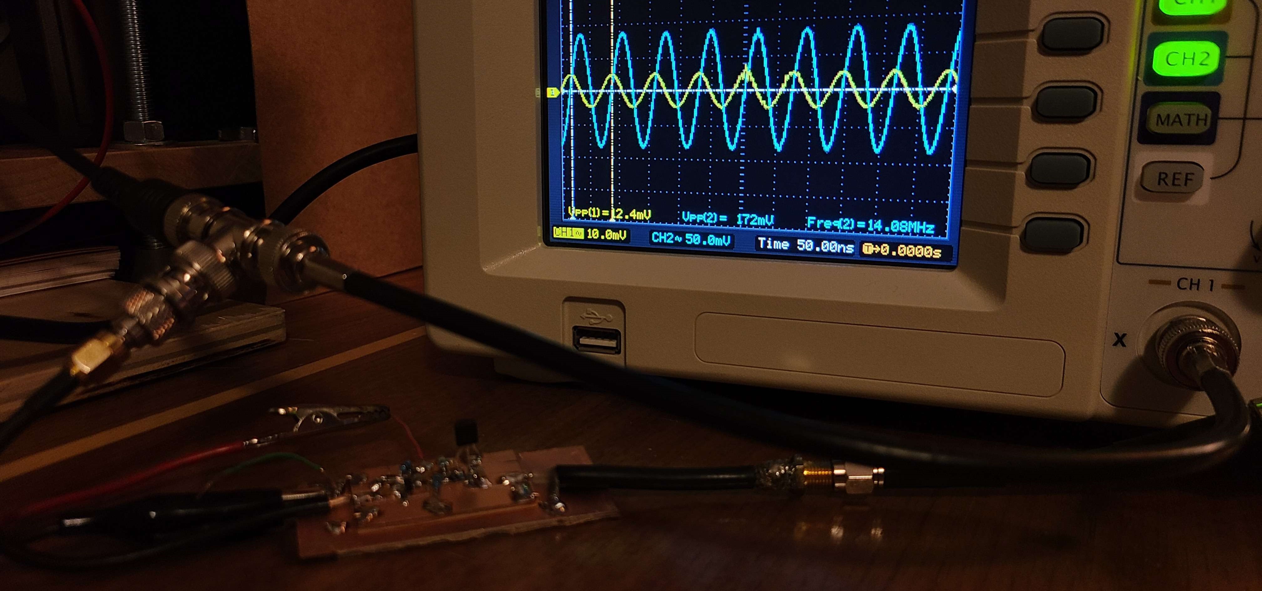 Oscilloscope Test Setup