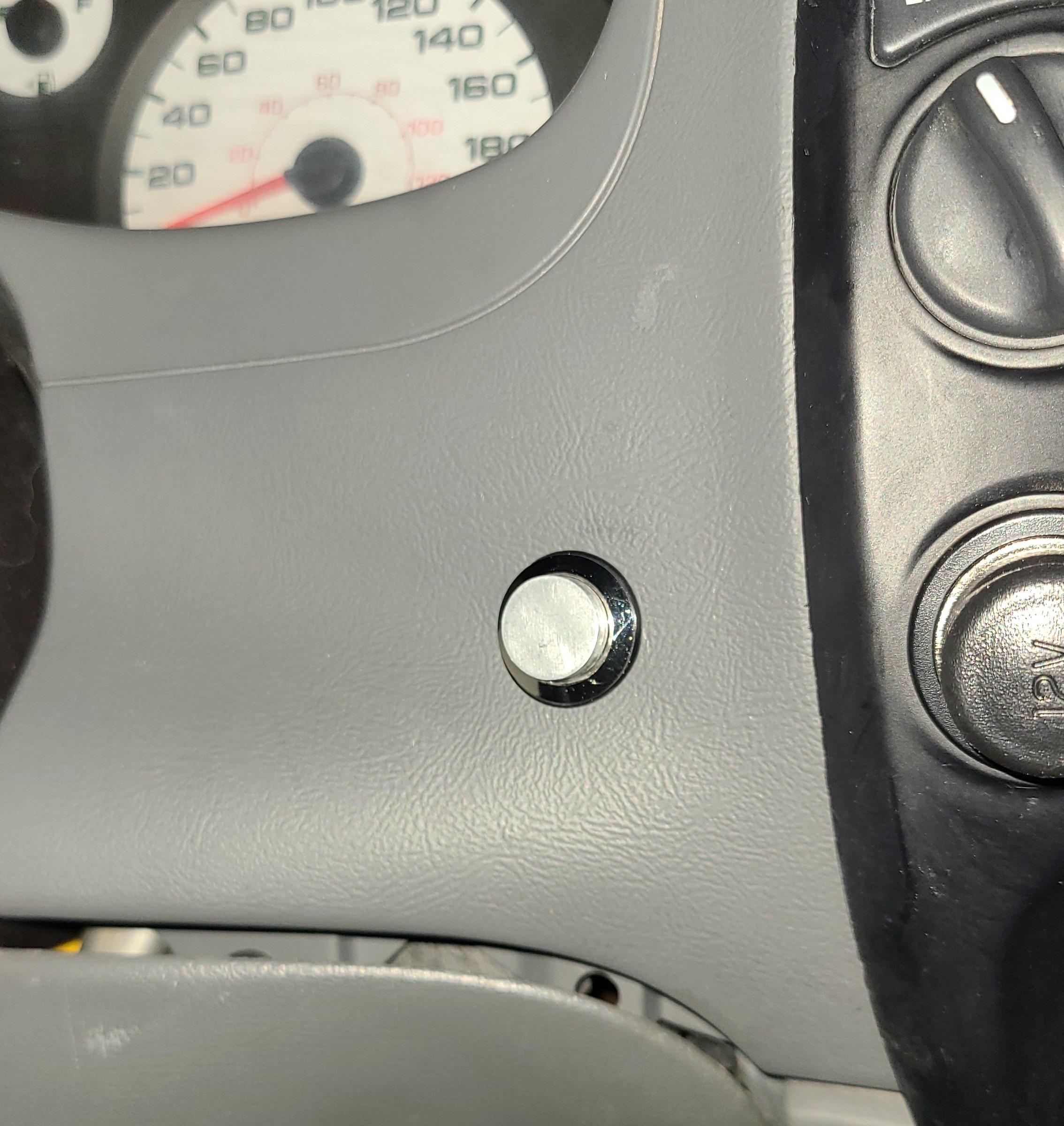 Button installed