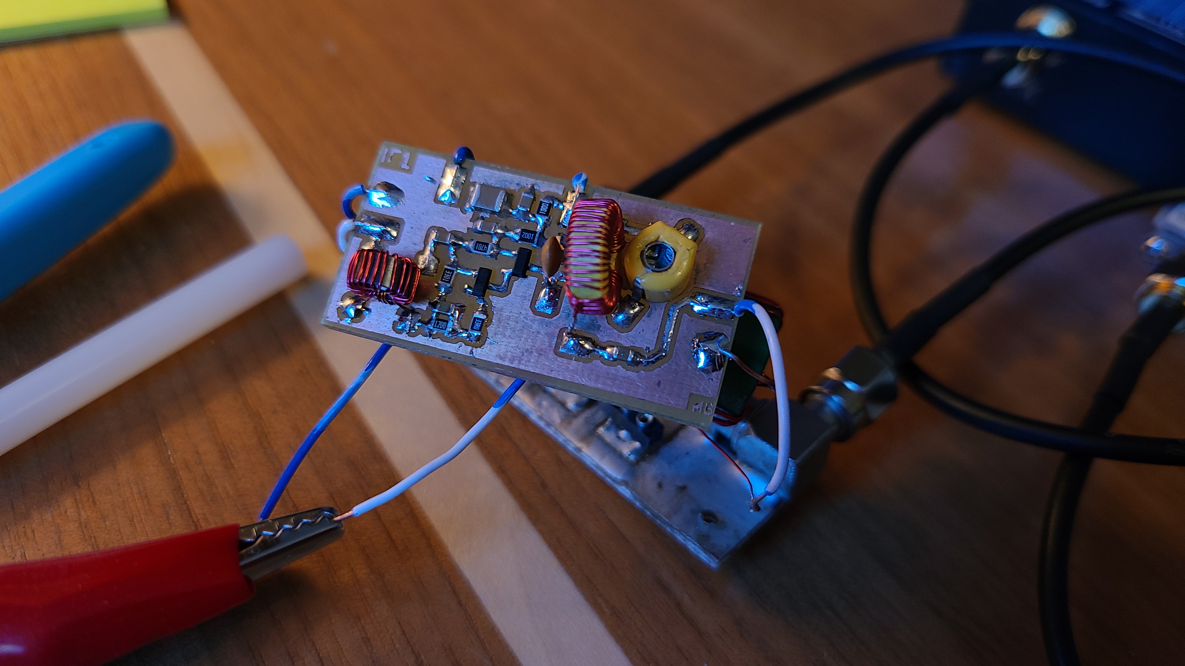 Fully assembled amplifier