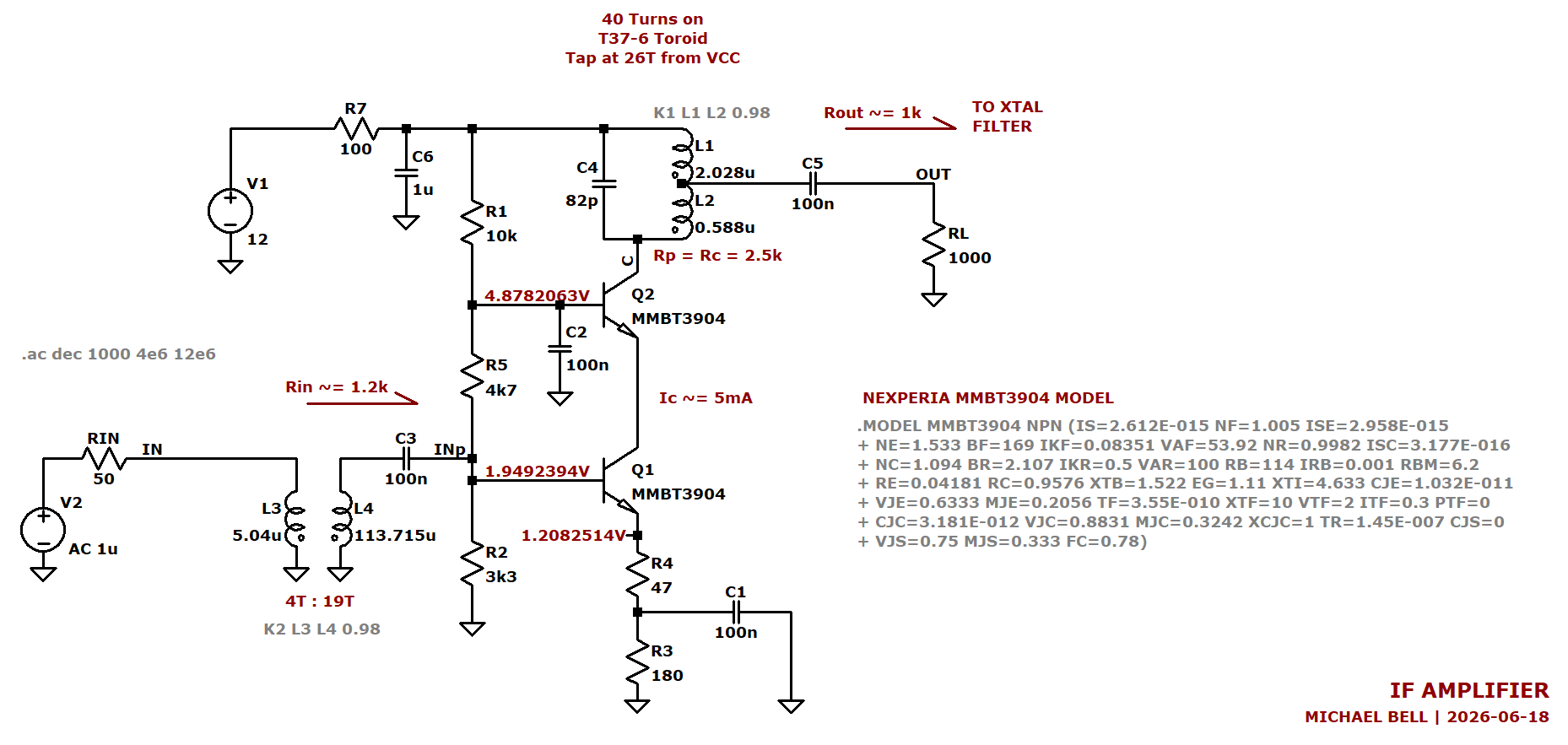 LTspice Simulation Schematic