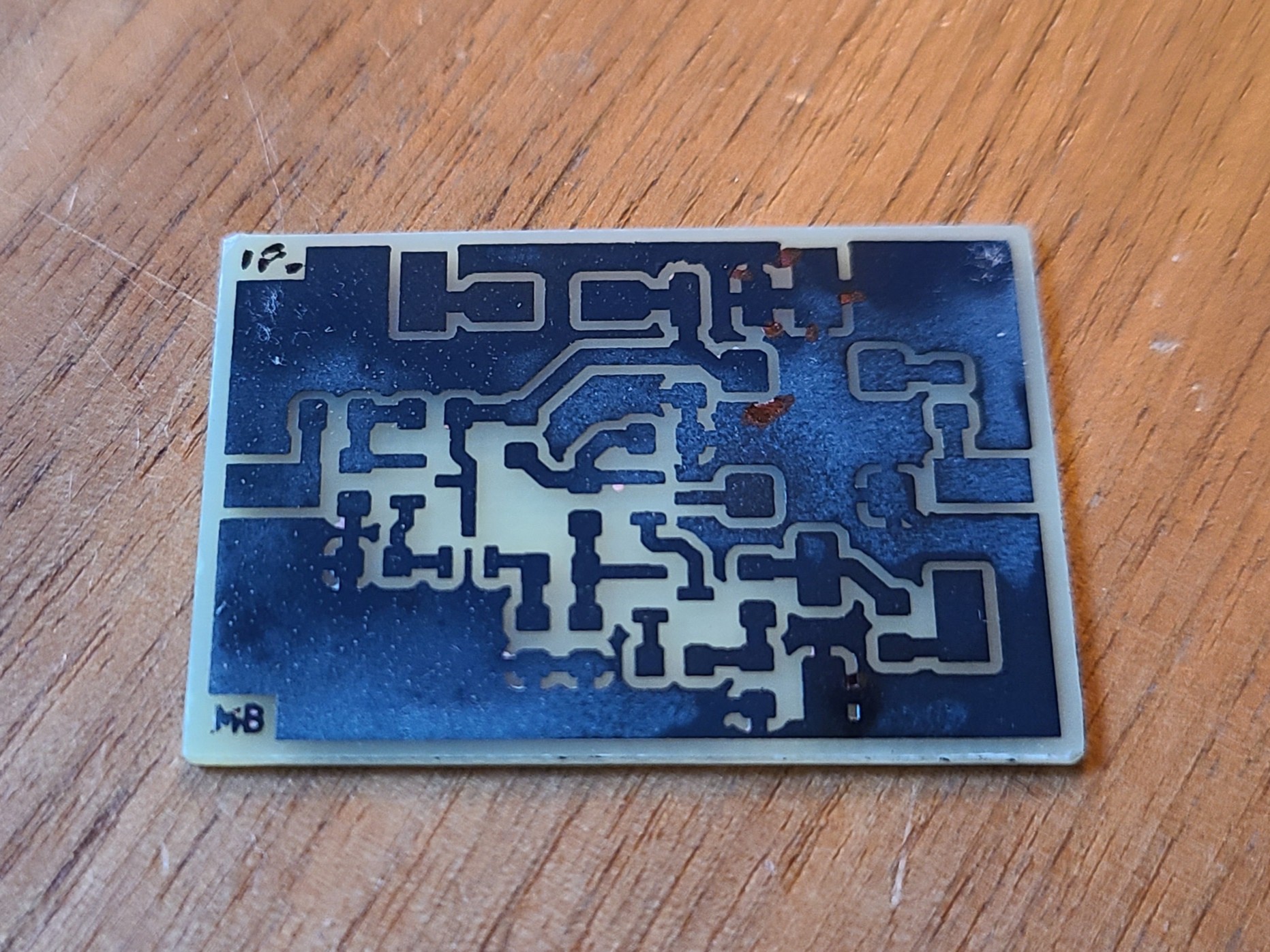 Etched board