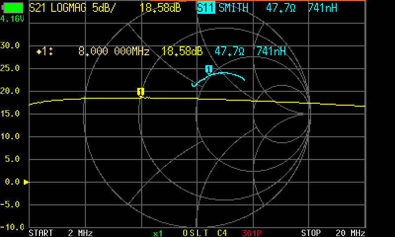 NanoVNA test max gain