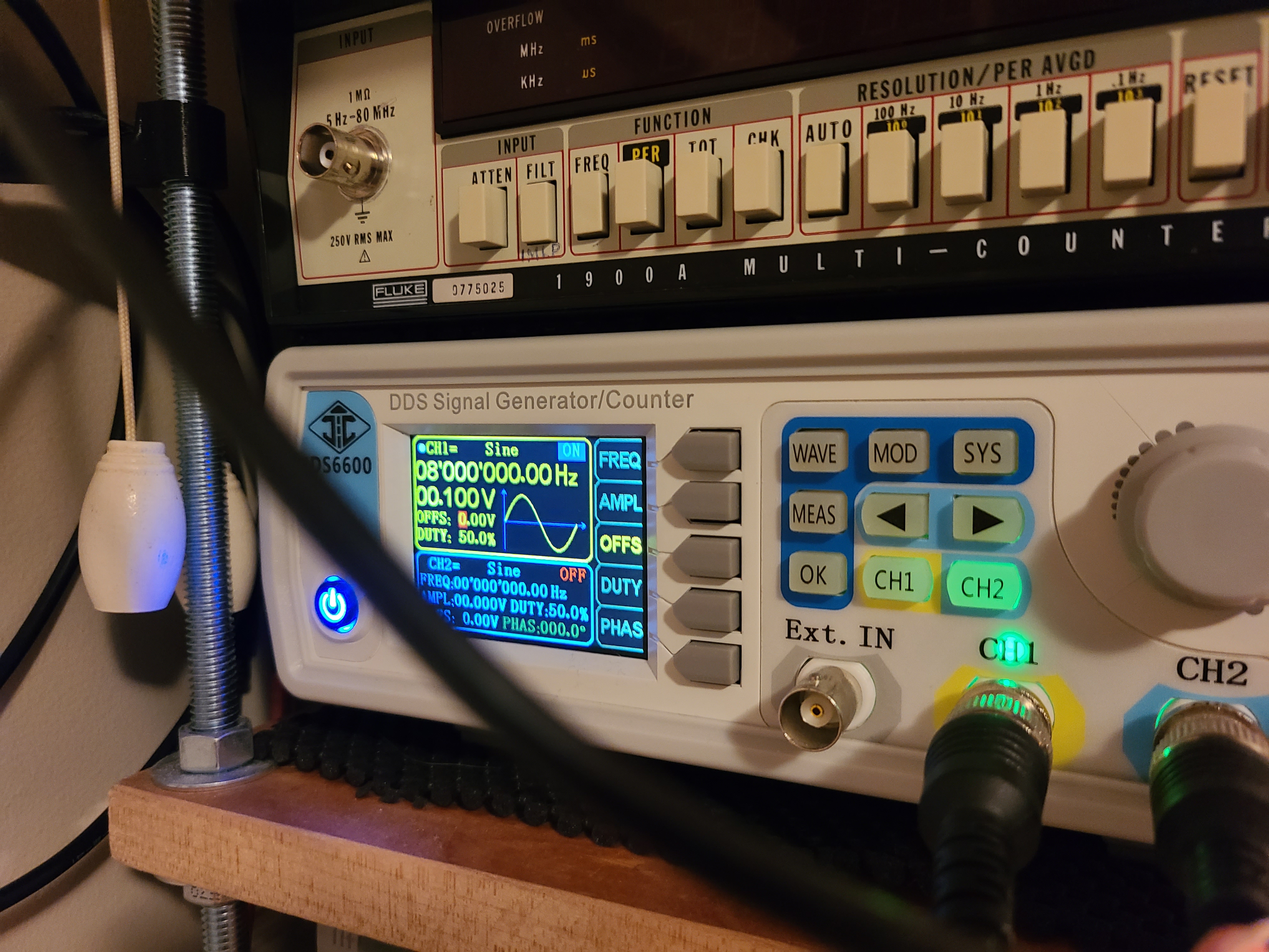 Function generator setup