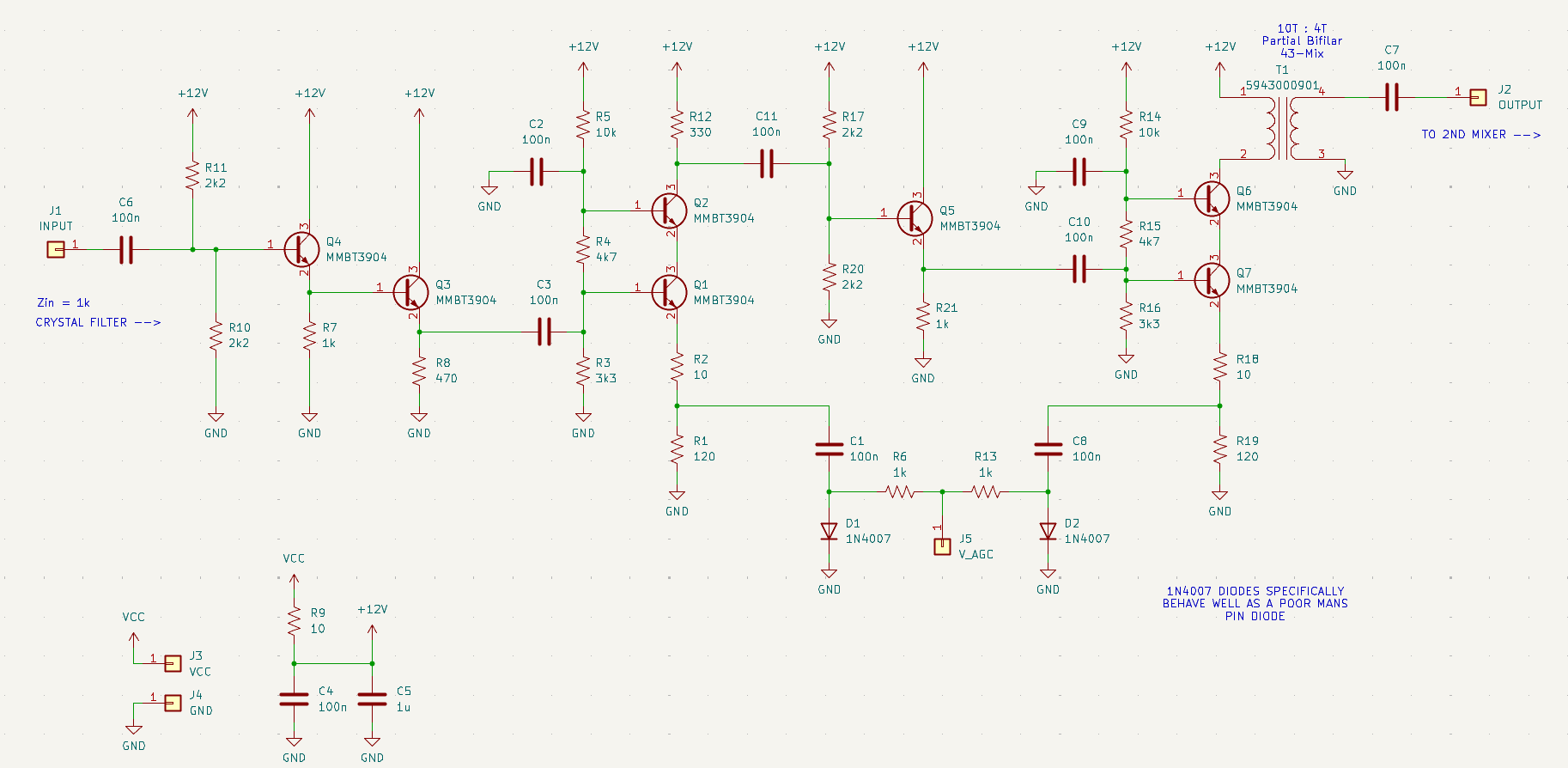 Second IF Amplifier Schematic