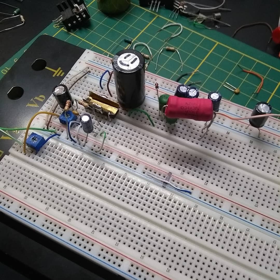DIY 3 inch subwoofer breadboard circuit