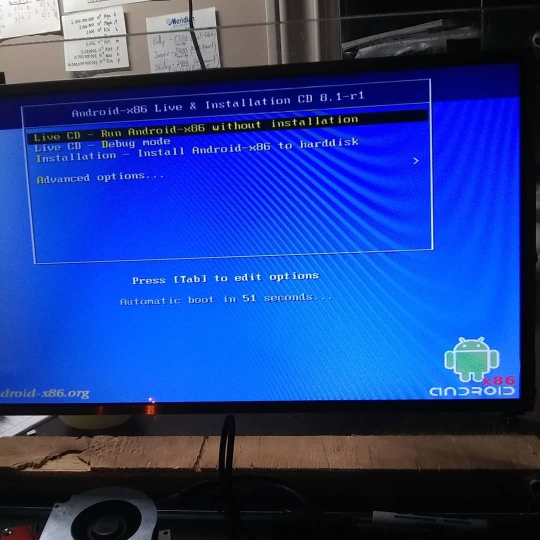 Android x86 installation