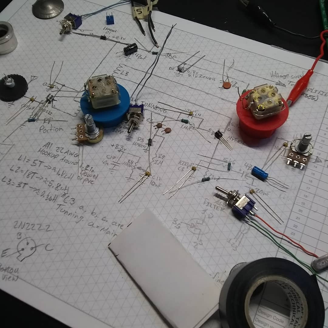 Parts used for regen. reciever