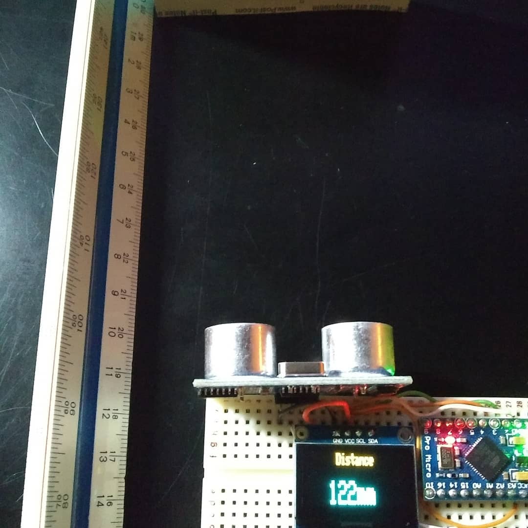 Sonar radar sensor test 1