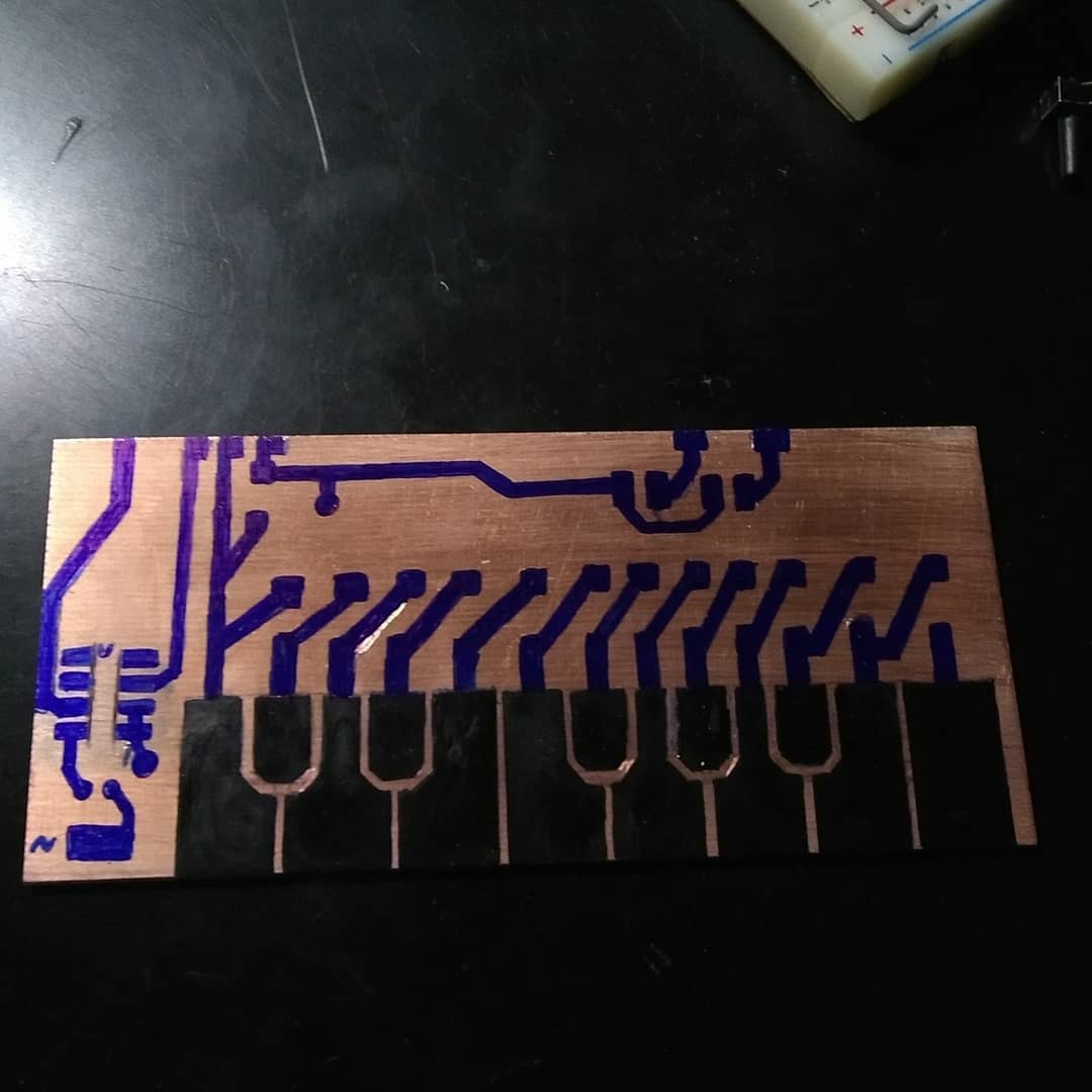 555 Stylophone before etch