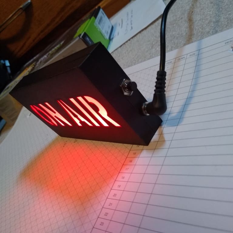 On Air sign Side
