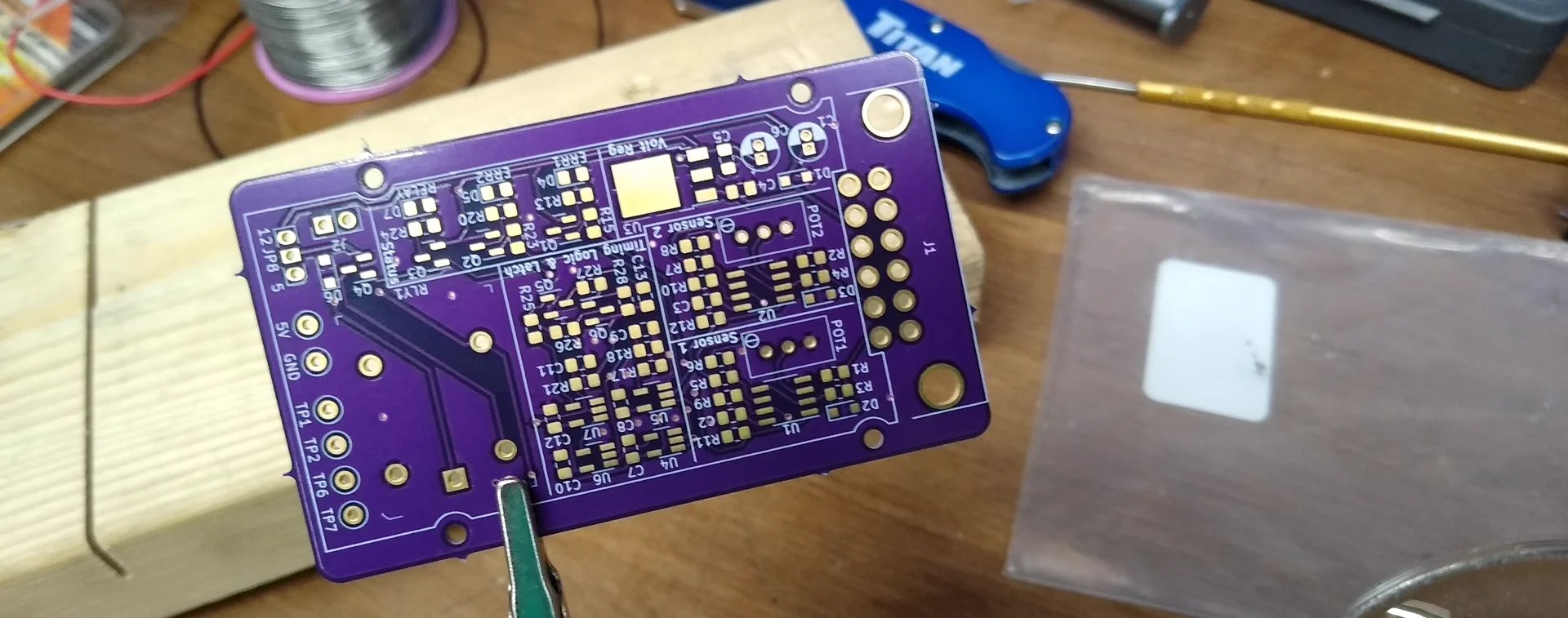 Physical PCB top layer