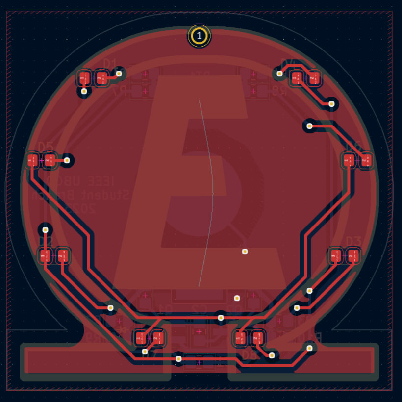 PCB top copper layer