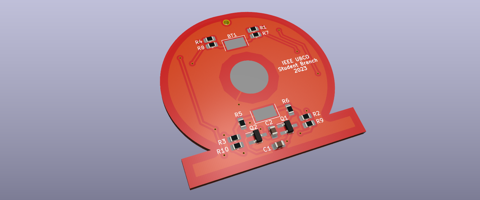 PCB bottom render