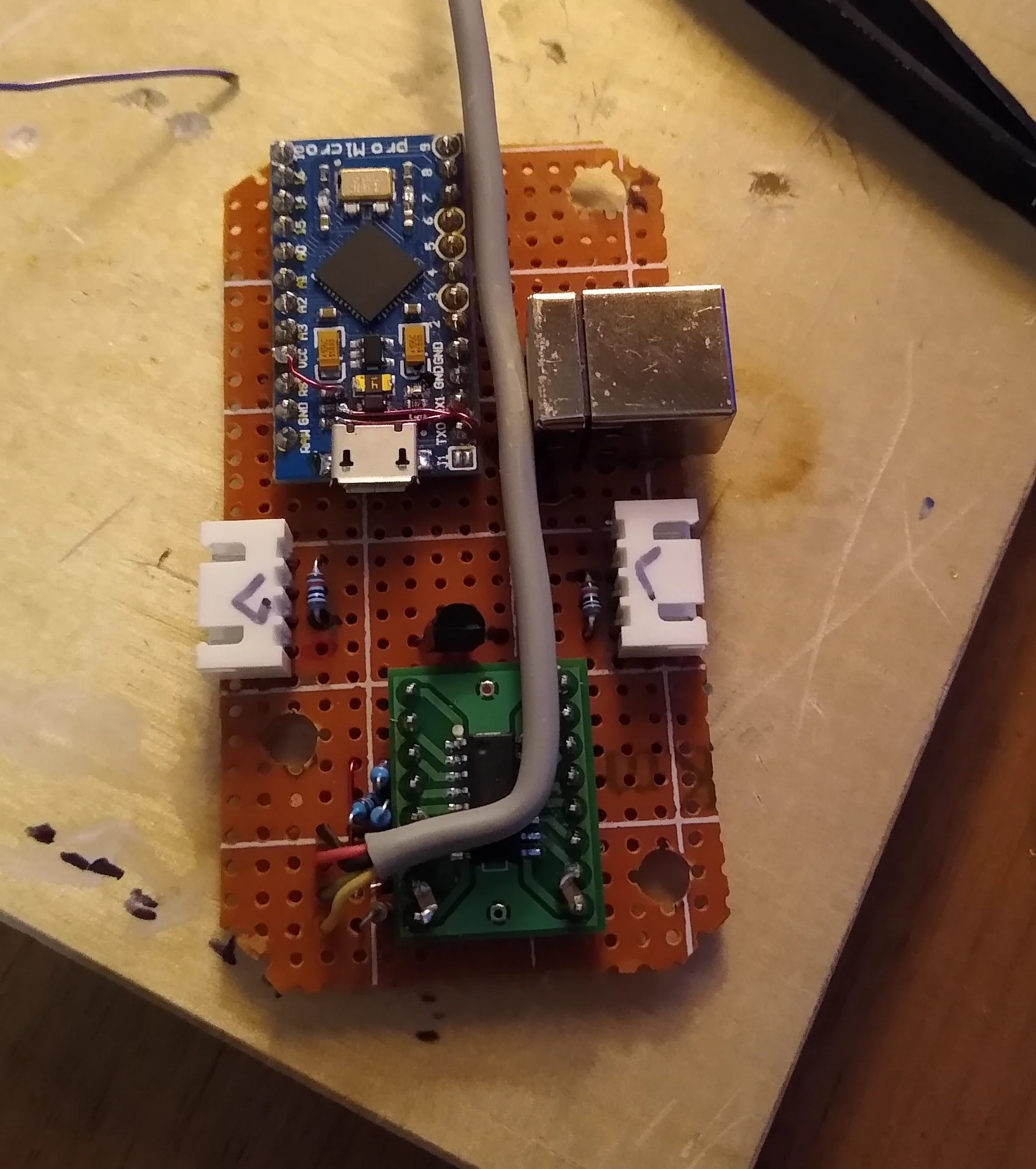 Main board top close up
