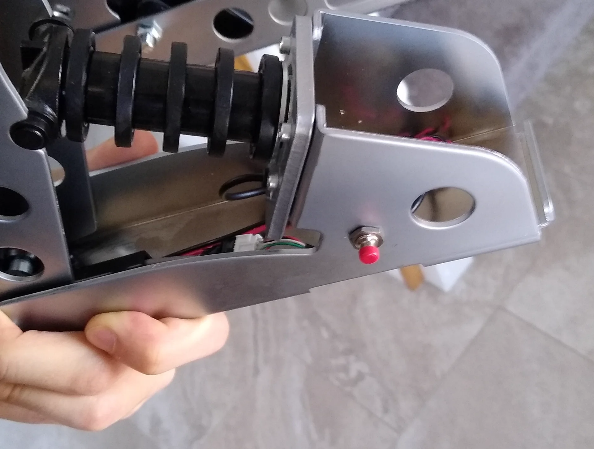 Assembly button placement