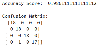 First stage confusion matrix