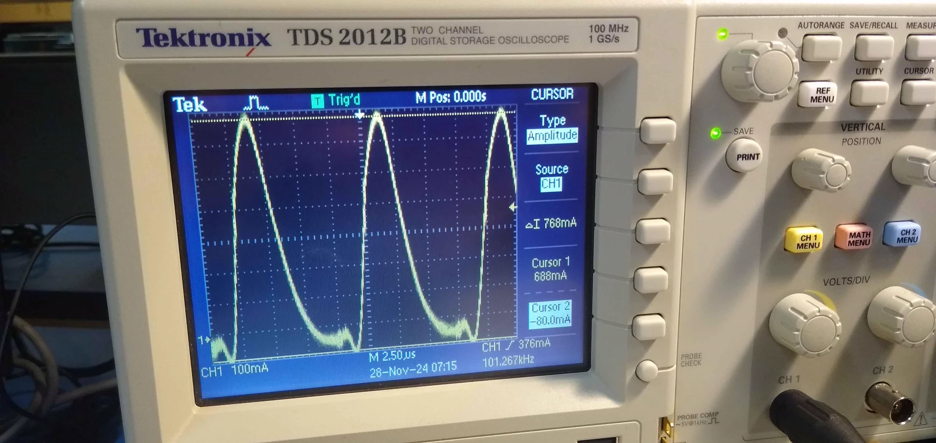 Diode current measurement