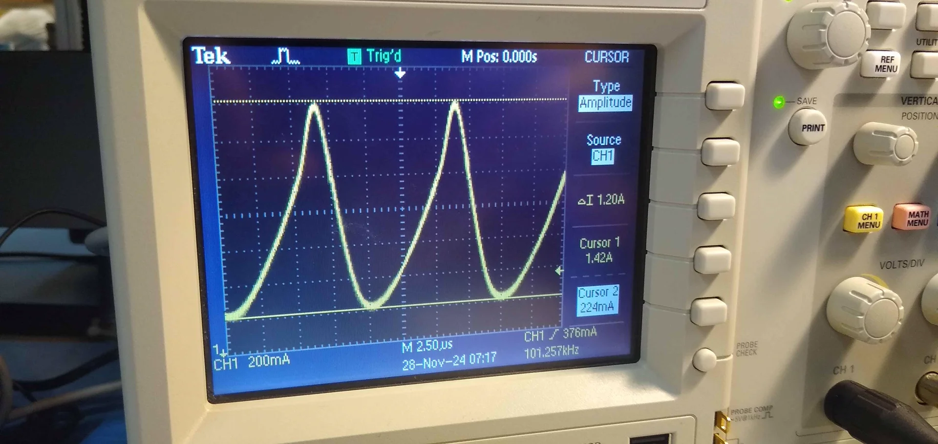 Switch current measurement