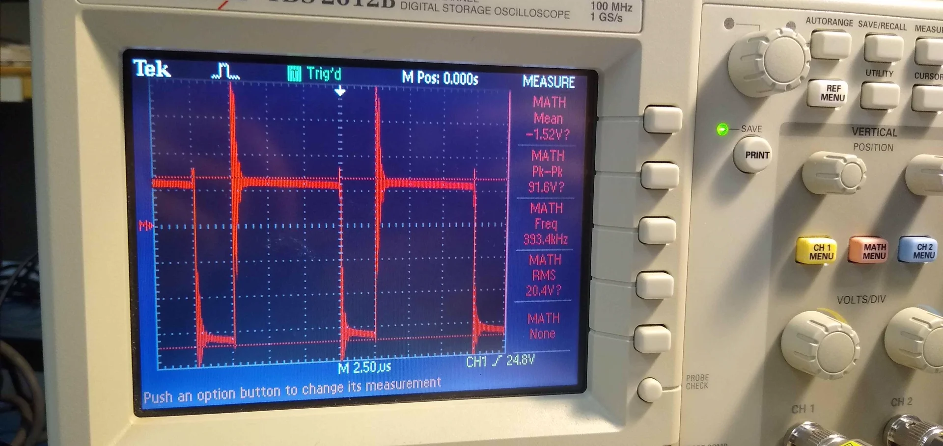 MOSFET voltage measurement