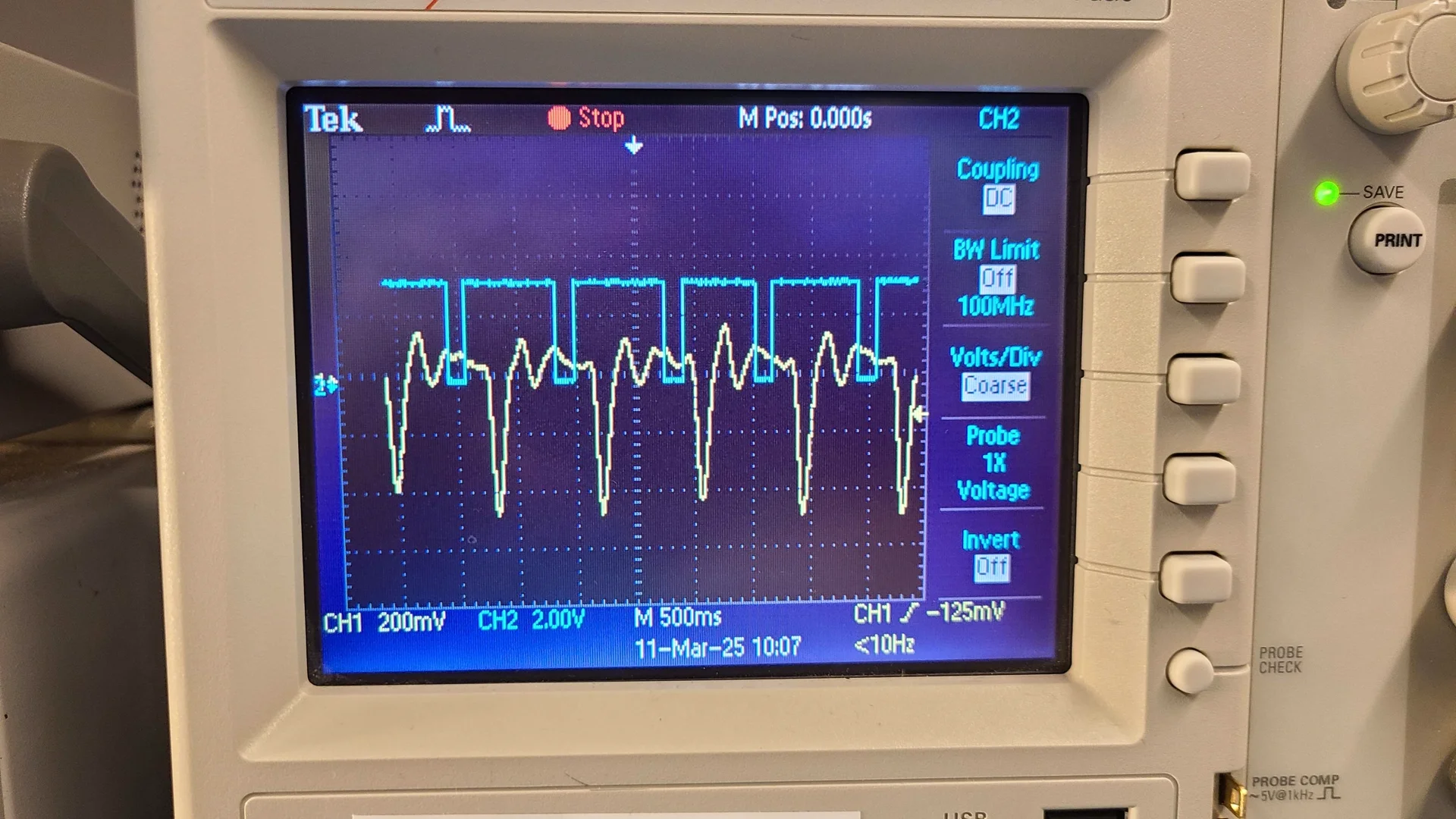 Testing the final circuit second stage and final pulse output