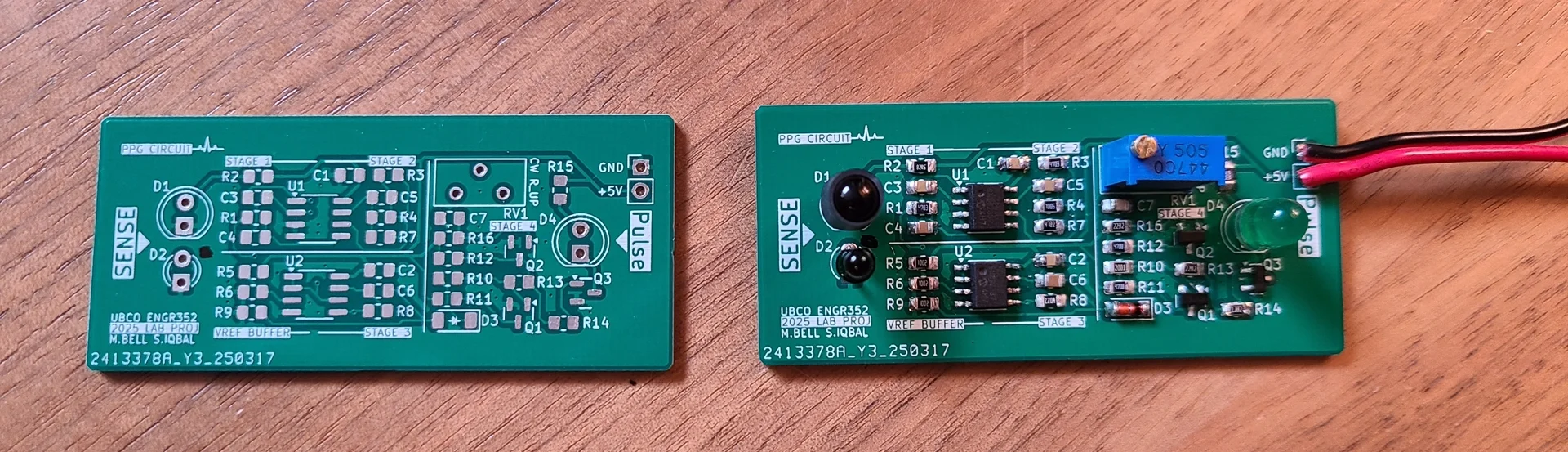 Assembled PCB