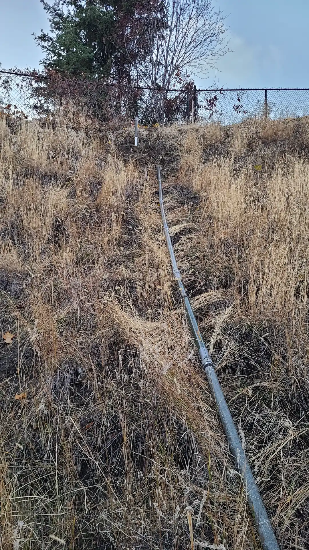 Mast after falling