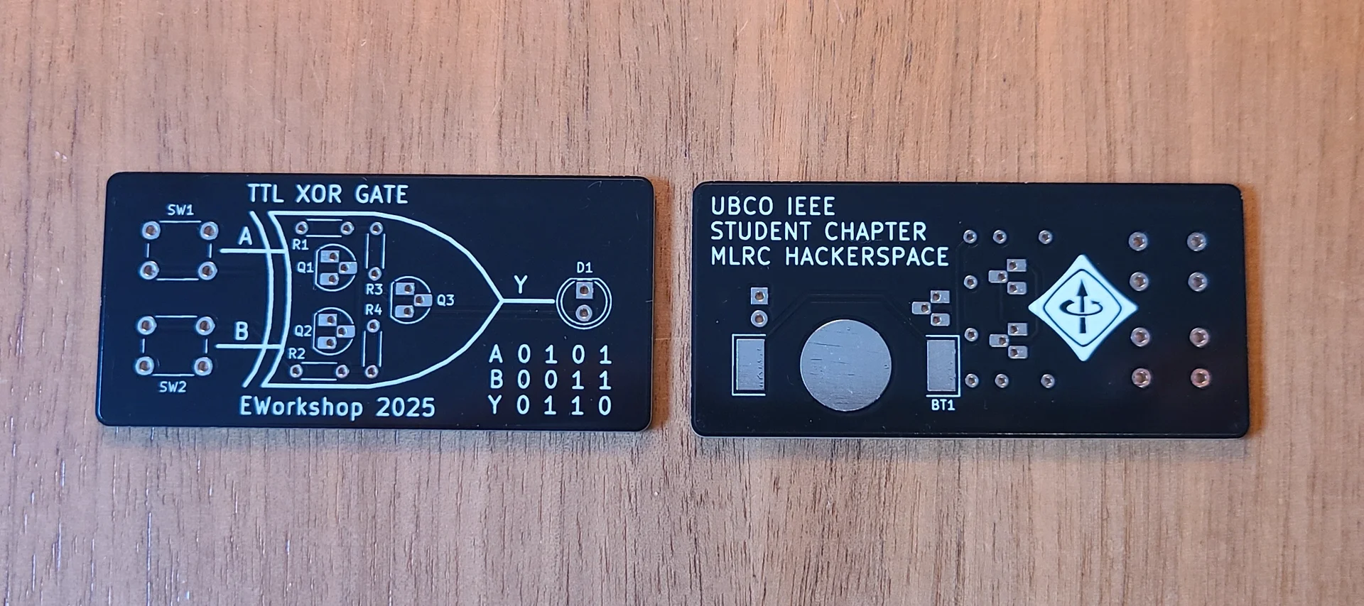 PCB front and back